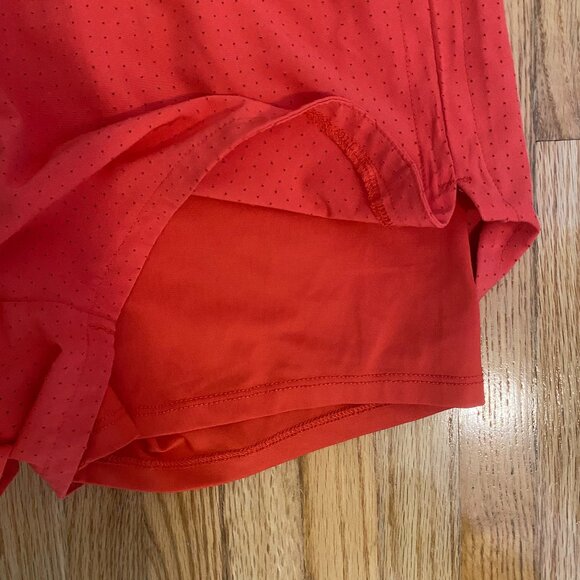 RBX Tangerine Orange Athletic Double Layer Shorts with Hidden Pocket Size S - Picture 3 of 7